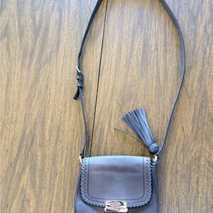 Kate Spade Leather Crossbody Bag with Tassel in Blue